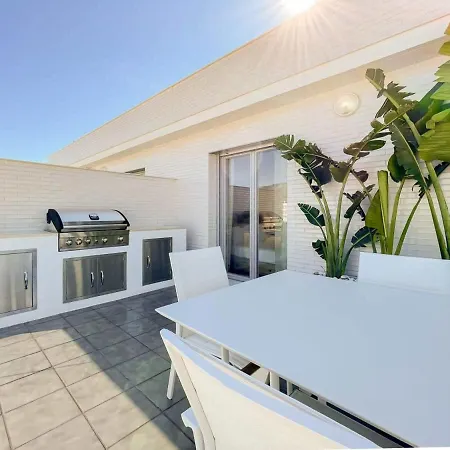 Jardines De Guadaiza Luxury Penthouse Rooftop Pool Bbq Apartament *